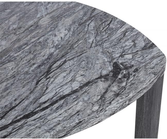 39" Durable Marble Laminate Nesting Coffee Table, Boo Coffee Table with ...