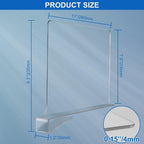 Acrylic Shelf Dividers, Clear Shelf Divider for Closet Organization 12PCS Closet Shelf Divider Closet Dividers for Shelves Shelf Organizer for Closet Shelf Organizer for Wood Closet Cabinets Separator