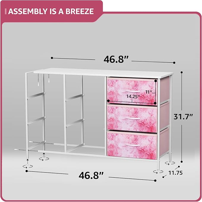 Sorbus Kids Dresser with 9 Drawers - Storage Unit Organizer Chest for Clothes - Bedroom, Kids Room, Nursery, & Closet
