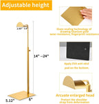Purse Display Stands, 4 Pack Gold Purse Display Rack Stainless Steel Handbag Display Stand Adjustable Height Bag Display Stand Holder Anti-fingerprint for Retail Boutiques Commercial Store