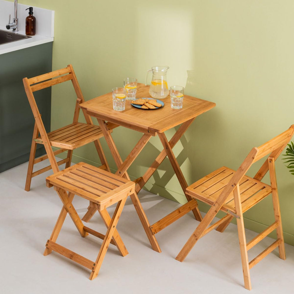 5 Five Simply smart Folding Stool Bamboo