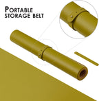 Cork Desk Mat - Dual-Sided Desk Pad for Office and Home - Desk Organization and Accessories - Ideal for Large Mouse Pad and Desk Mats on Top of Desks(Olive Green,36"x 17")