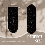 Constellation Stars Plastic Bag Holder, Astrology Reusable Grocery Garbage Bags Holder, Wall Mount Plastic Bags Organizer, Kitchen Housewarming Gift for Women, Kitchen Pattern Garbage Bag 55
