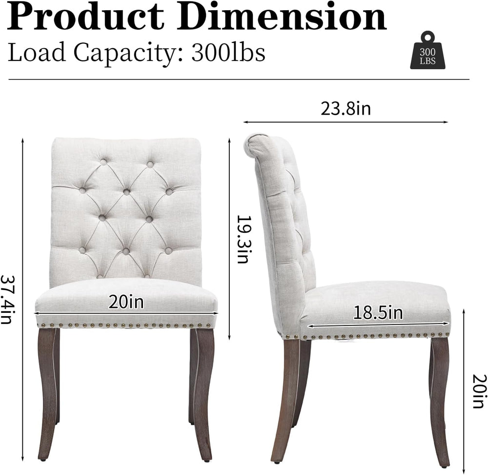 Modern Dining Chairs Set of 6, Upholstered Accent Parsons Dinning Chairs with...