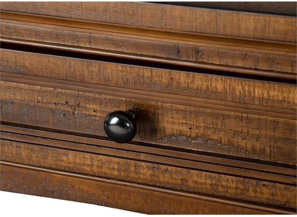 BOWERY HILL Traditional Rectangular End Table, Toasted Nutmeg Finish, 24&quot...