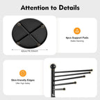 Scarf Organizer, Hijab Organizer, 30 Tiers Metal Scarf Hanger for Multiple Scarves, 67" Height Floor-standing Hijab Stand Belt Pants Hanger for Home, Commercial, Clothing Store (Black)