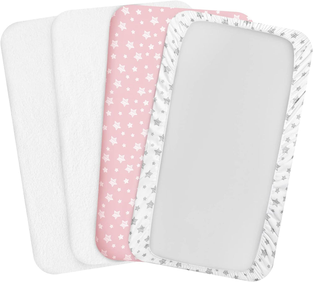 Pack and Play Sheets & Waterproof Terry Pack N Play Mattress Protector