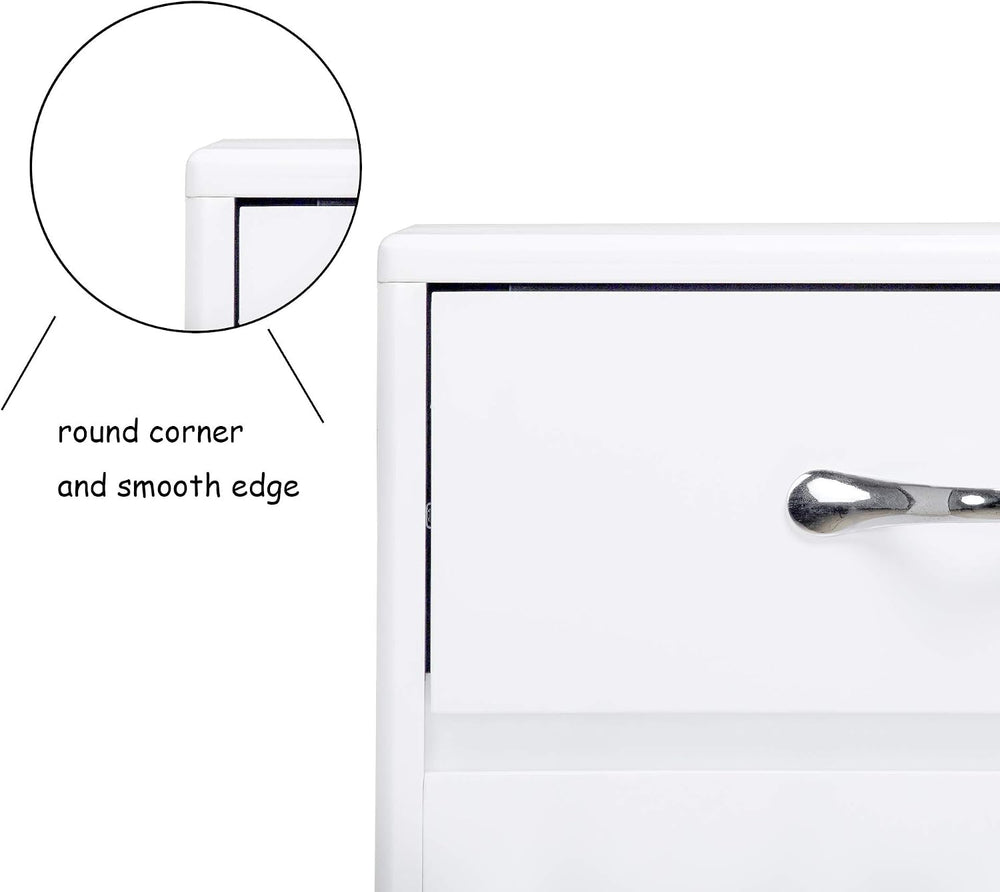 Storage Drawer File Cabinet Side Cabinet Entryway Console Side Tables with Th...