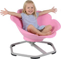 Olakids Sensory Spinning Chair, Flower Shape 360° Swivel Seat for Autistic Kids Autism ADHD Children with Non-Slip Design, Sit and Spin Toy for Body Balance Coordination Training (Pink)