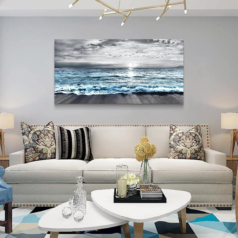 Wapluam Large Canvas Wall Art For Living Room & Bedroom Decor - Black &am...