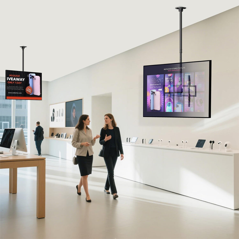 Ceiling TV Mount, Adjustable Hanging Ceiling TV Bracket Fits Max 100 inch | P...