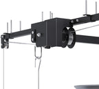Montary 5x9 FT Overhead Garage Storage Rack for 10-12 FT Ceiling, Adjustable Ceiling Lifting Storage Rack with Safety Lock, 400LBS Capacity All-Steel Construction Heavy-Duty Garage Organizer Rack