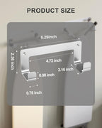 2PC Ironing Board Hanger Wall Mount Stainless Steel, Y T Leg Ironing Board Holder Wall Mount for Laundry Room, Iron Board Hooks for Wall Heavy Duty Silver