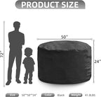 Hobestluk 5FT Bean Bag Chair Giant Bean Bag Chairs for Adults Large Bean Chairs with Removable Cover, Beanbag Chair with Filler, Adult Bean Bag Chairs for Living Room, Bedroom