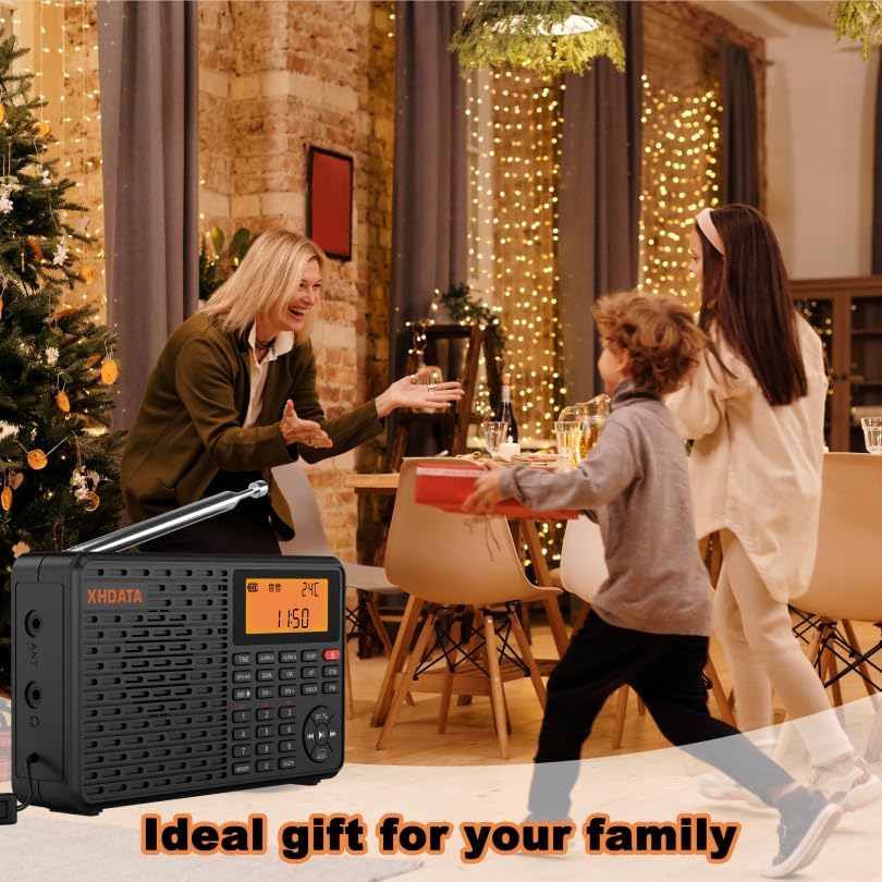 XHDATA D109 Portable Radio AM FM SW LW Shortwave Receiver Good Reception