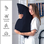 Silk Pillowcase for Hair and Skin,Soft,Breathable and Sliky 100% Silk Pillowcases King Set of 2,Both Sides Natural Mulberry Silk Pillow Cases with Hidden Zipper(King Size 20"X 36",2pcs)