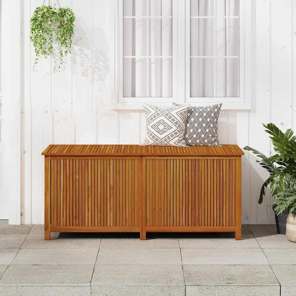 Wood Garden Backyard Organization, Wooden Garden Storage Box for Patio Furnit...