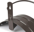 Eastrans Wall Mounted Garden Hose Holder Hold 125ft 3/4" Hose, Durable and Heavy Duty Rust-Free Hose Hanger for Water Hose, Keep Your Backyard Neat and Clean,Brown