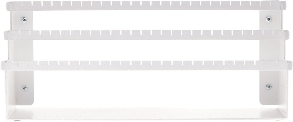 Angelynn's Freestanding or Wall Mounted Earring Holder Organizer Display for Small and Medium Post Stud Dangle Pierced Earrings, Hanging Closet Jewelry Storage Rack, Daelyn White 6" x14 1/2"