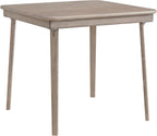 Stakmore Classic Straight Edge Square Folding Card Table 32x32 - No Assembly Wooden Foldable Card Table, Bridge, Board Game, Steel Mechanism, Folding Legs, Space-Saving, Driftwood Frame