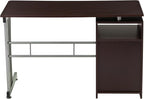 48" Computer Desk with Drawers, Home Office Desk with Storage, Heavy Duty and Water Resistant Study Table, Chocolate Brown