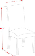 East West Furniture AMBA3-LWH-01 3 Piece Modern Dining Table Set Contains a Round Kitchen Table with Pedestal and 2 Cream Linen Fabric Upholstered Parson Chairs, 36x36 Inch, Linen White