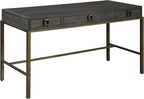 Hekman Wooden Writing Desk - Home Office Workstation with Drawers, Modern Study Table, Executive Furniture for Work, Durable Wood Desk for Home Office, Wooden Finish, Mid-Century Style Organizer