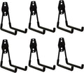 WIN&YING 6 Pack Steel Garage Storage Hooks, Heavy Duty Wall Mounted Storage Hanger, Anti-Slip Tool Organizer for Hanging Ladders, Hose, Bulk Items, Power and Garden