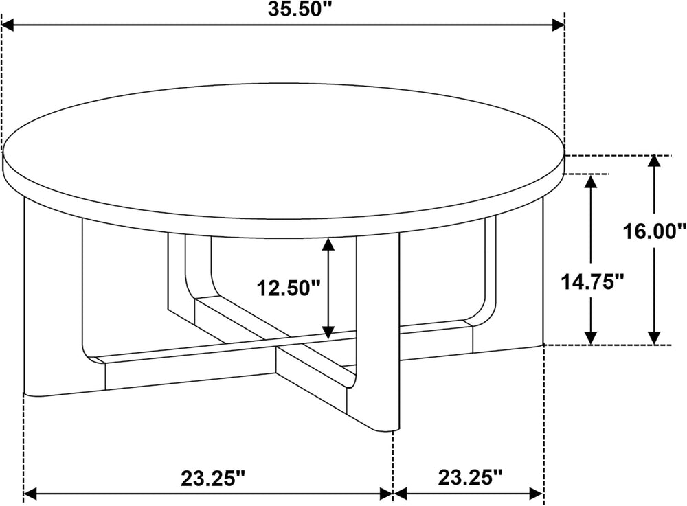 Coaster Home Furnishings - Kessler - Wood - 2-Piece Coffee Table Set with Cir...
