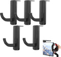 Angoily 20 Pcs Headphone Hook, Self Adhesive Plastic Computer Gaming Headset Hanger, Earphones Headset for PC Monitor Screen Edge, Desk Brackets Wall
