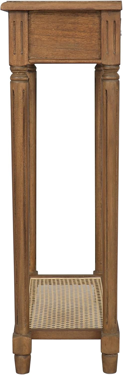 East at Main Lenora Console Table – 23.75” Narrow Entryway Table with Storage...