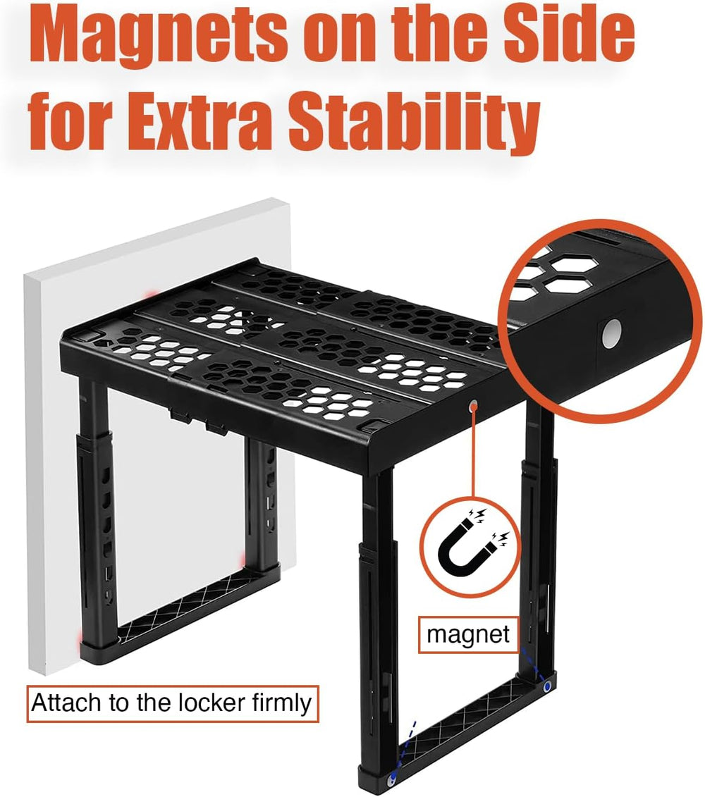 Piffny Locker Organizer Shelf, Adjustable Width and Height, Ideal for School,...