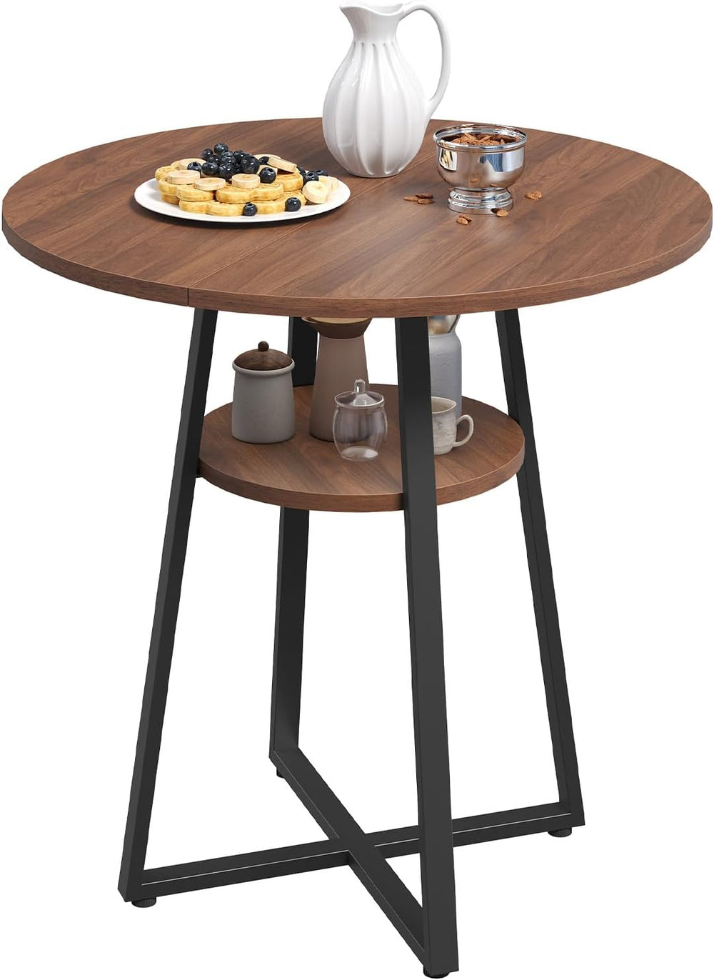 MAHANCRIS 31.5" Round Dining Table for 2-4, Farmhouse Kitchen Table with...