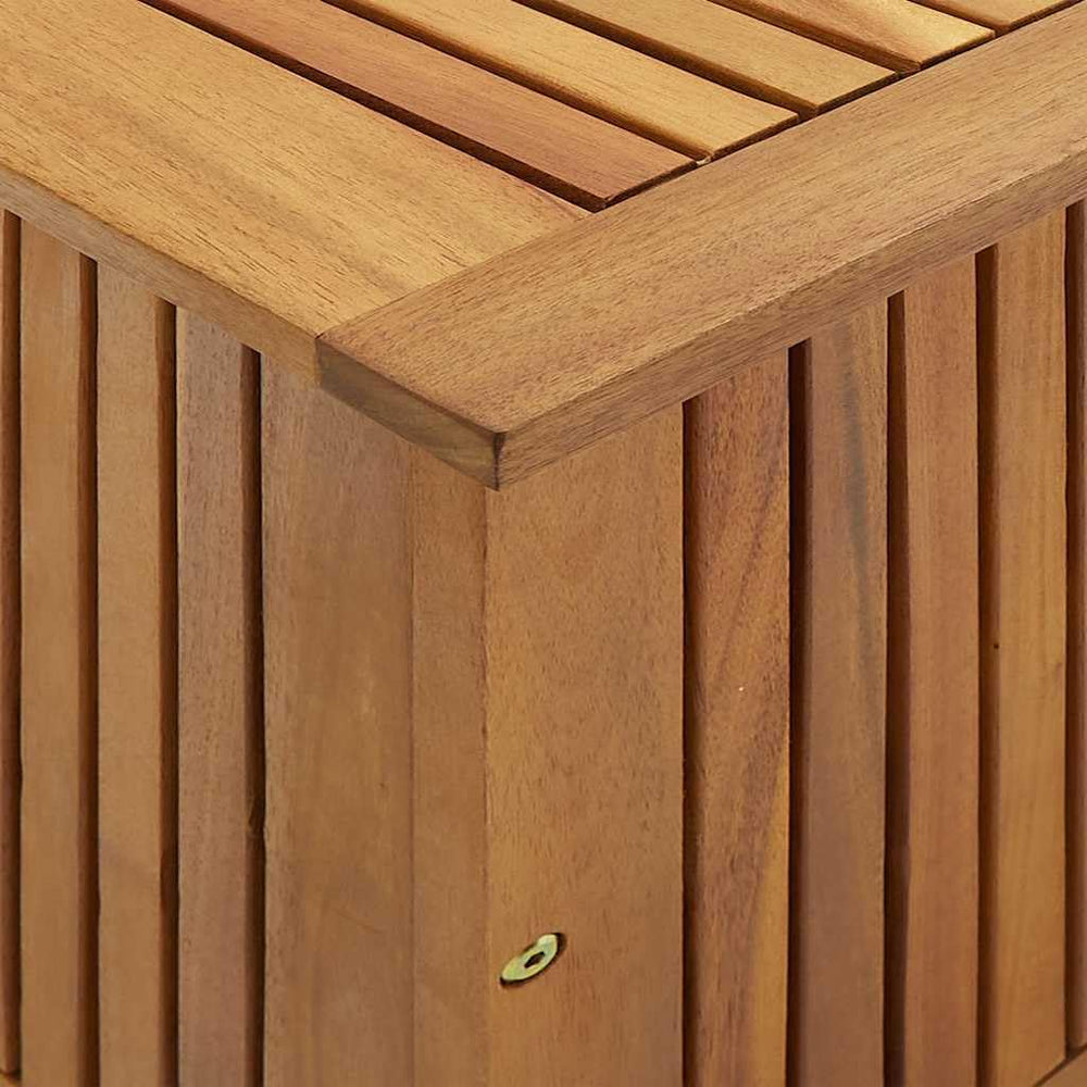Wooden Patio Storage Box, Garden Tools Box Container, 35.4"x19.7"x2...