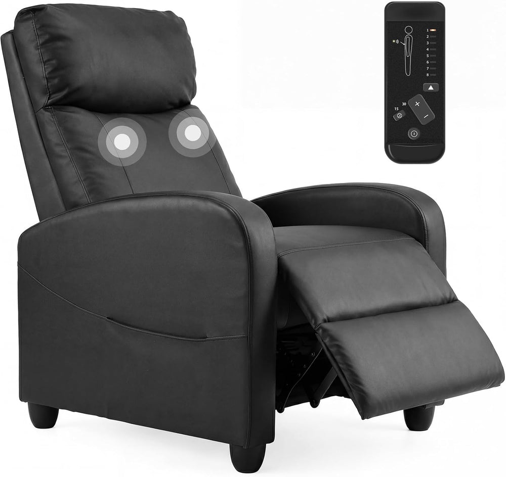 Massage Recliner Chair, Recliner Sofa Fabric for Adults, Recliners Home Theat...