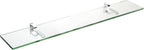 Spancraft Glass M-10x24-Chrome Monarch Glass Shelf, 10" x 24", Chrome