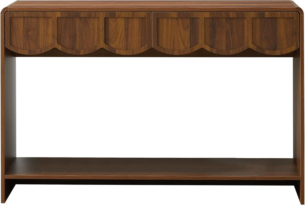 ORRD Console Table with Drawers, Mid-Century 43 Inches Narrow Entryway Tables...