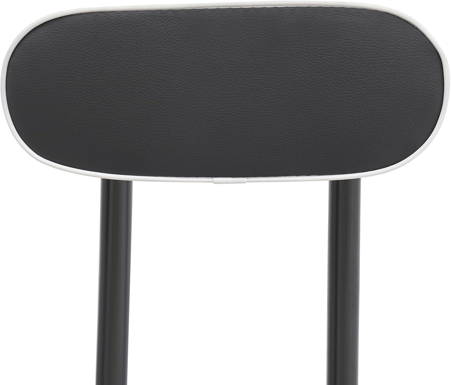 Cushioned Padded Folding Stool, 2PCS Tall Foldable Stools with Backrest, Bar Folding Stool, Portable Collapsible Counter Height Chair for Kitchen Island Shop Cafe Dining (Black)