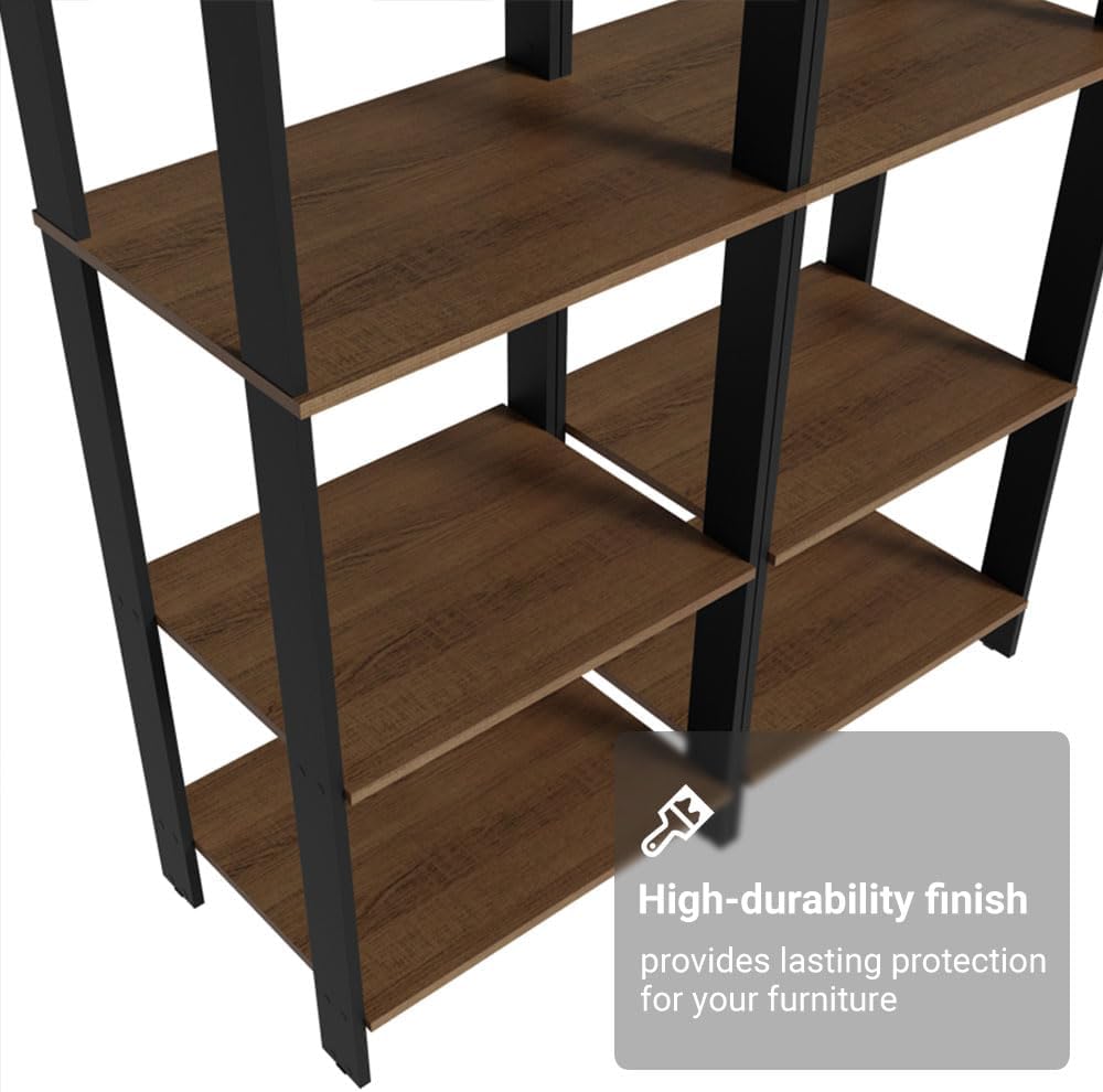 Madesa Kitchen Pantry Storage Rack with 10 Open Shelves 47" L Multiuse M...