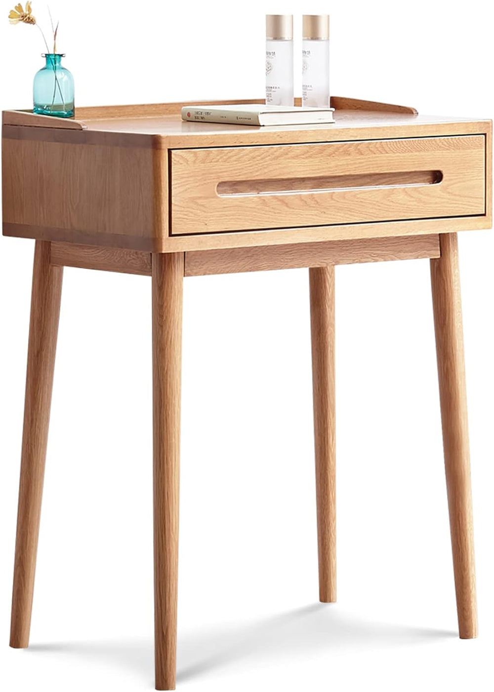 GDFStudio Solid Wood Bistro Dresser Table,Compact Storage Desk with Drawer,Ea...