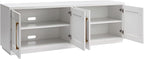 Henn&Hart Tillman Rectangular TV Stand for TV's up to 80" in, 68" Wide, White