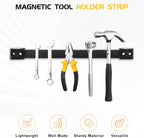DGSL Magnetic Tool Holder Strip 10 Pack, 18 In Heavy Duty Tool Organizer Magnetic Strip, Tool Magnet Bar For Garage Tool Organization