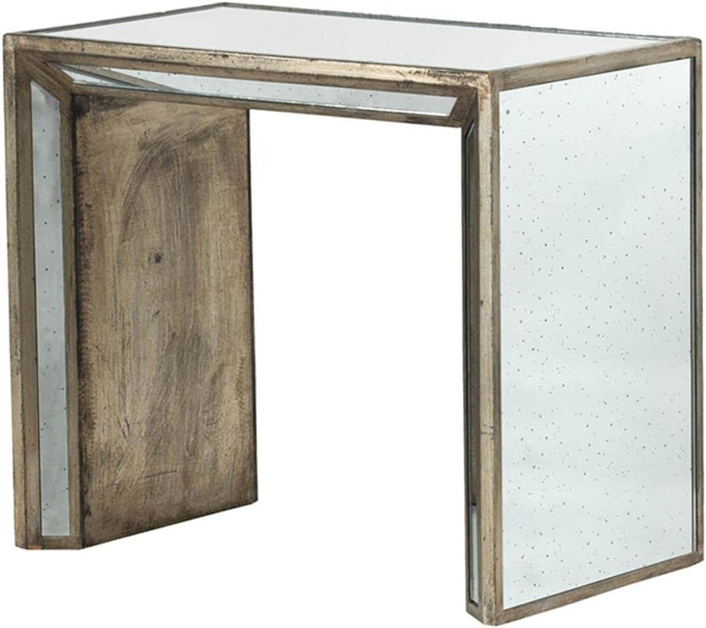 A&B Home 36137 Waverly Mirrored Nested Side Tables, Set of 2
