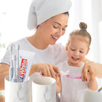 Marble Toothbrush Holders - 2 Ceramic Toothbrush Holders for Bathrooms Toothbrush Toothpaste Holders Set, White Bathroom Tumbler Cups Reusable Toothbrush Mouthwash Cup, Bathroom Counter Organizer.