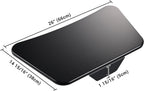 Yescom Sliding Desktop Keyboard Tray for PC Mobile Cart Medical Trolley Cart Office Black