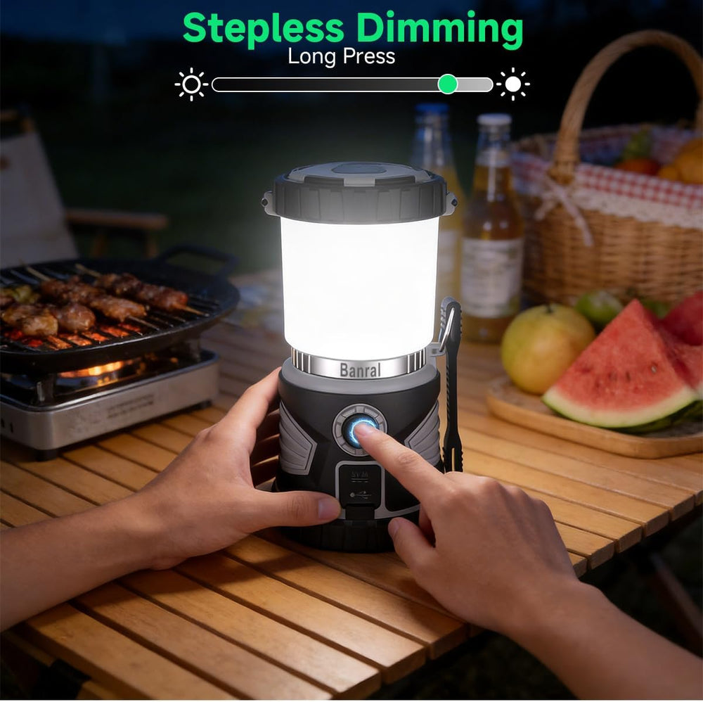 Banral 2000LM Rechargeable Camping Lantern Flashlight, LED Camping Lights