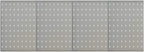 Wall-mounted Peg Boards 4-Pack, 15.7"x22.8" Steel, Versatile Tool Organization, Gray,145350,Gray