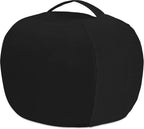 Posh Stuffable Kids Stuffed Animal Storage Bean Bag Chair Cover - Childrens Toy Organizer, X-Large 48" - Solid Black