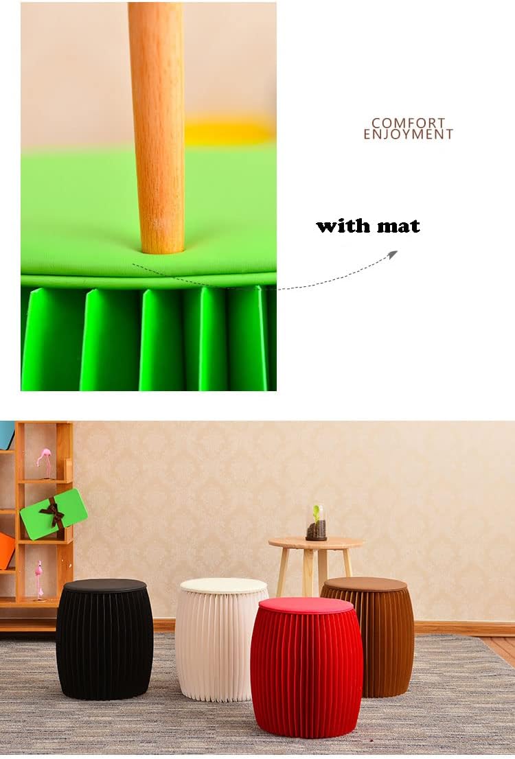 Brown Craft Paper Potable Stool - Folded Like A Book for Space Saving - Foot ...