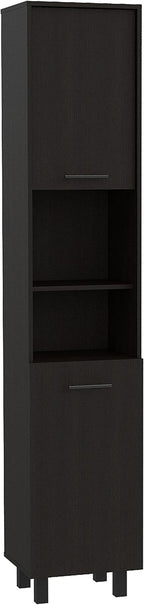 2-Door Pantry Cabinet,with Two 2-Cabinet Spaces and Two Open Shelves,Buffet Kitchen Sideboard for Kitchen,Dining Room